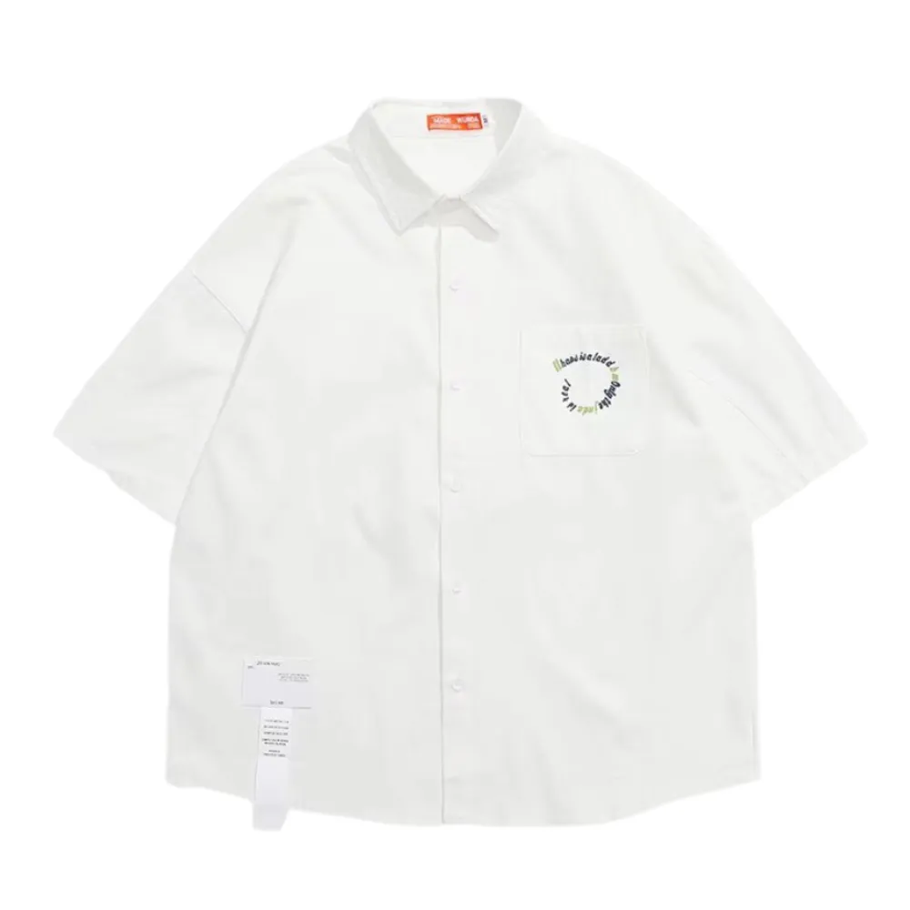 Japanese Embroidered Short Sleeve Shirt