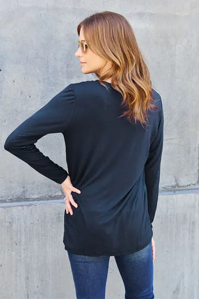 Jessica Basic Bae Full Size Round Neck Long Sleeve Top