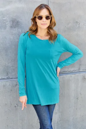 Jessica Basic Bae Full Size Round Neck Long Sleeve Top