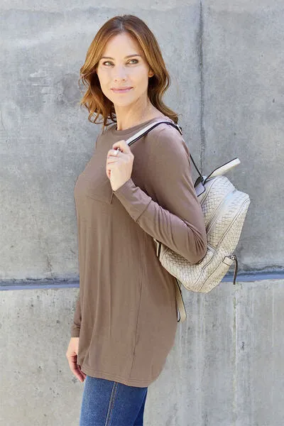 Jessica Basic Bae Full Size Round Neck Long Sleeve Top