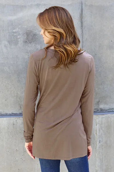 Jessica Basic Bae Full Size Round Neck Long Sleeve Top