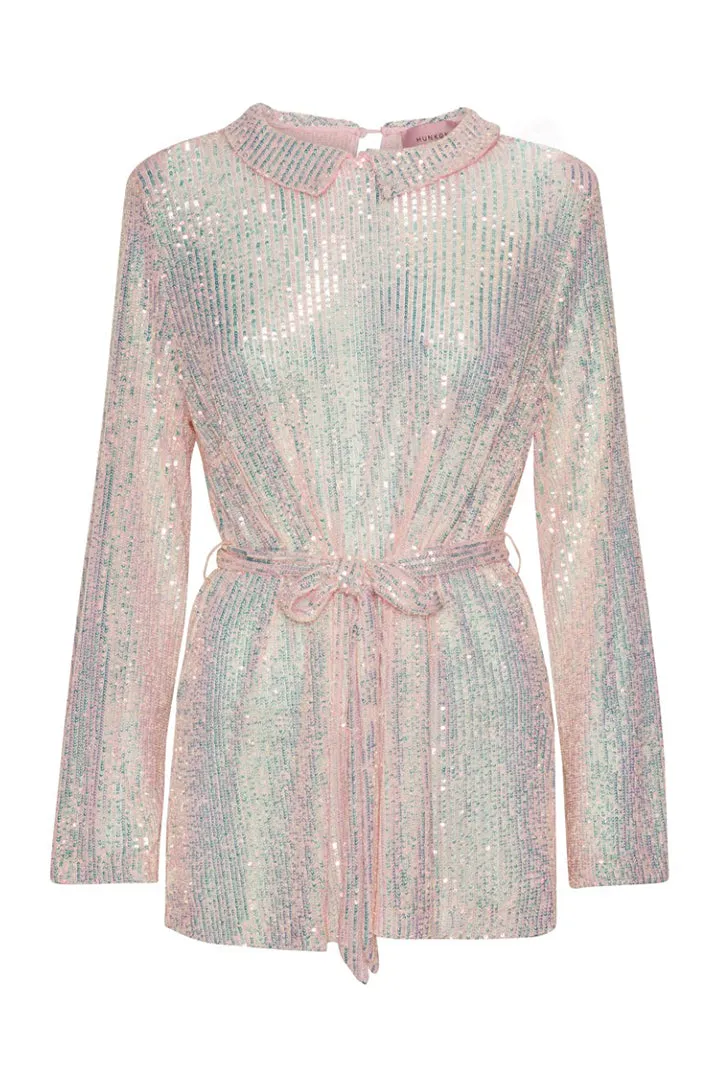 Karin Sequin Blouse - White