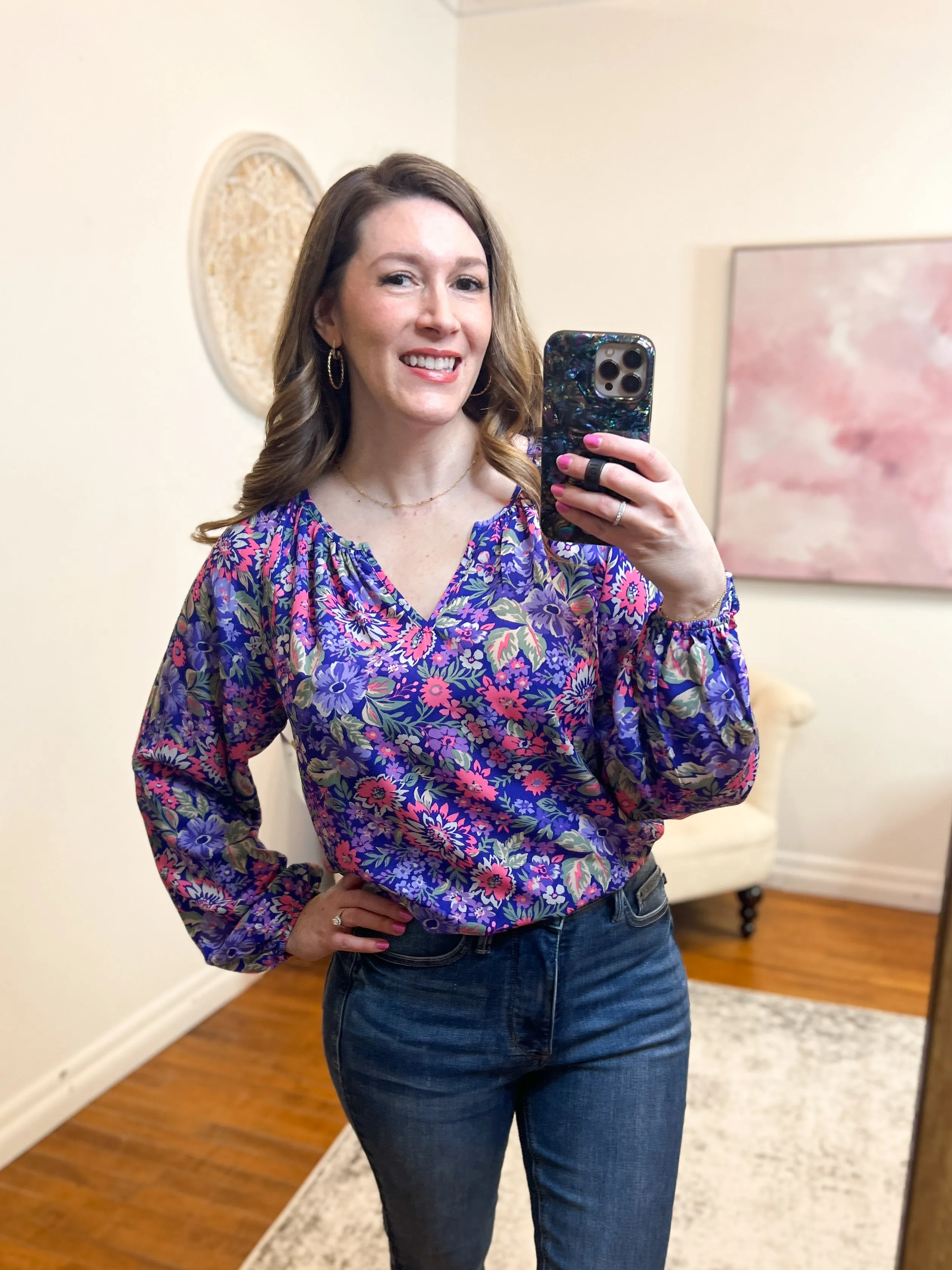 Katy Floral Blouse FINAL SALE