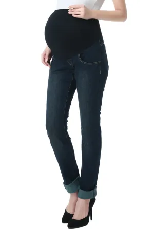 Kimi   Kai Maternity "Frankie" Straight Leg Denim Jeans