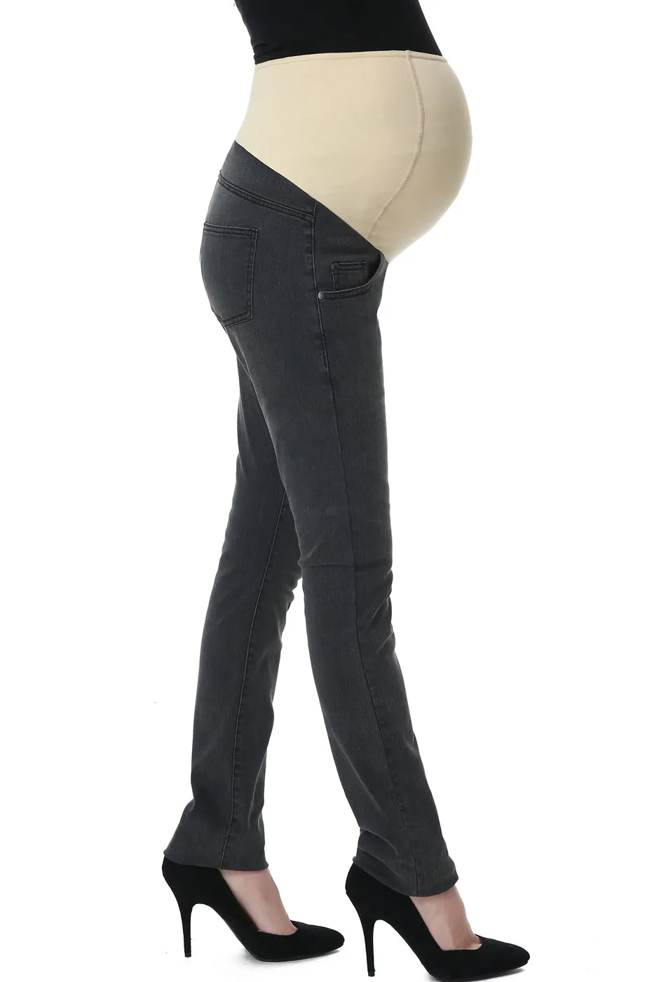 Kimi   Kai Maternity "Frankie" Straight Leg Denim Jeans