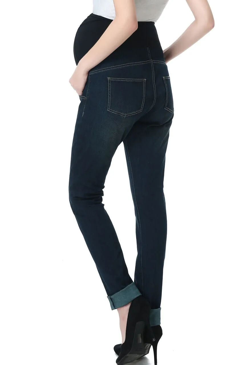 Kimi   Kai Maternity "Frankie" Straight Leg Denim Jeans