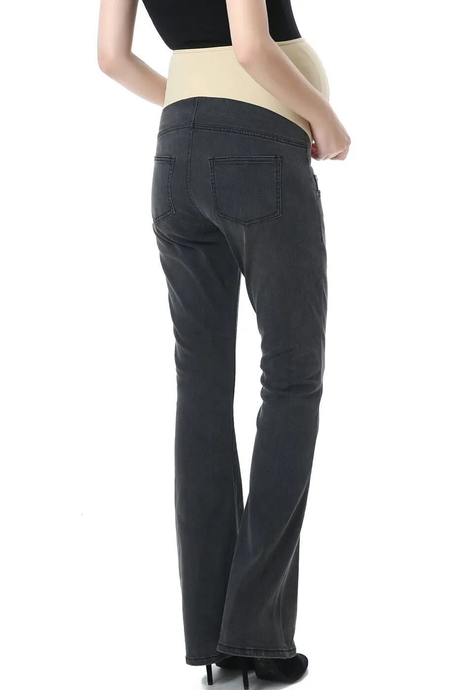 Kimi   Kai Maternity "Leni" Modern Boot Cut Denim Jeans