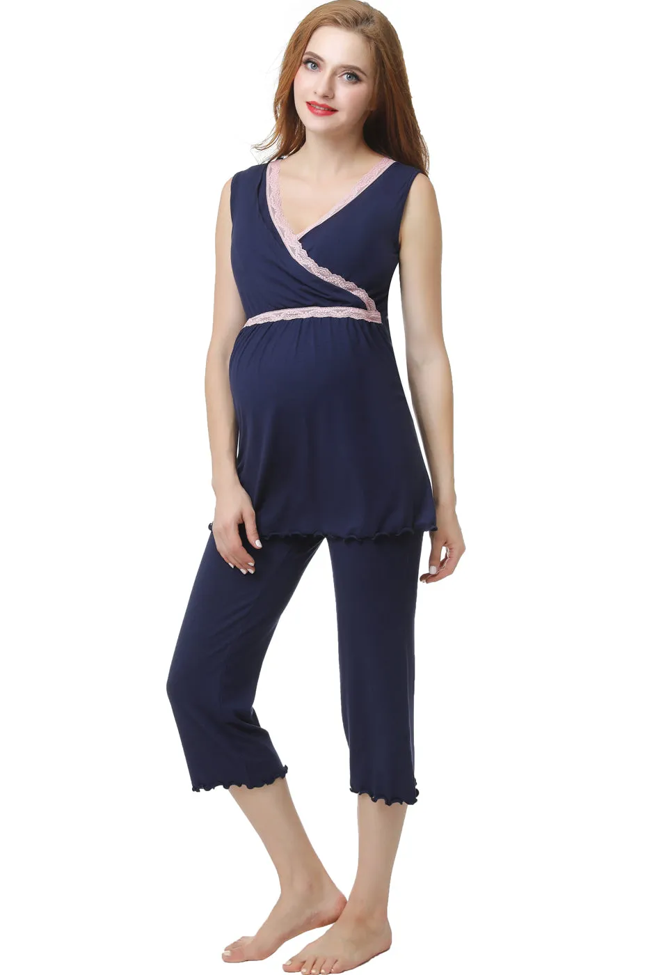 Kimi   Kai Maternity "Penny" Nursing PJ Set
