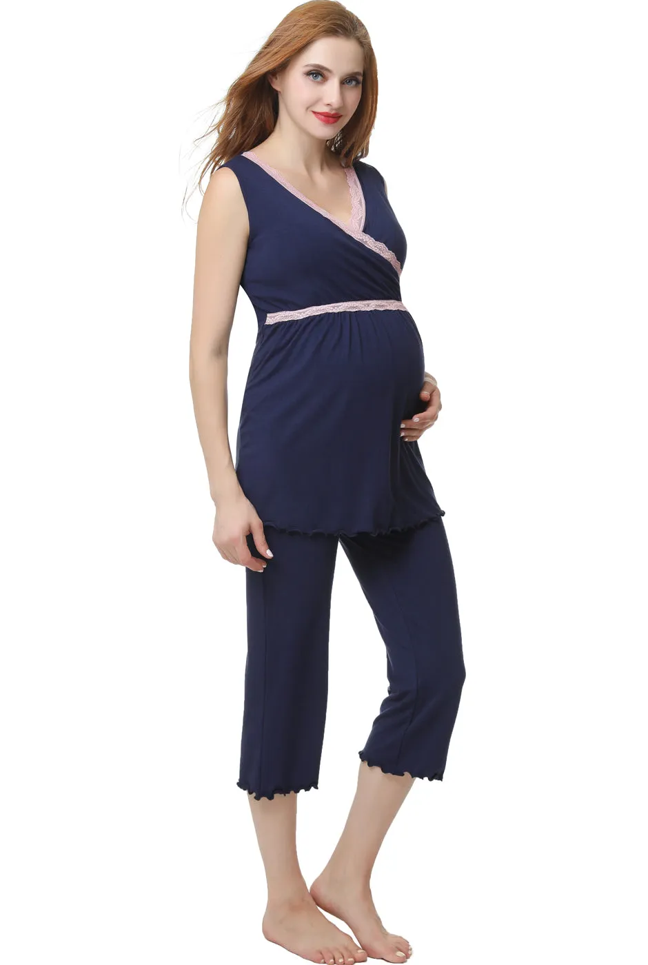 Kimi   Kai Maternity "Penny" Nursing PJ Set