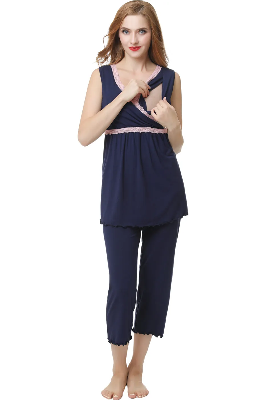Kimi   Kai Maternity "Penny" Nursing PJ Set