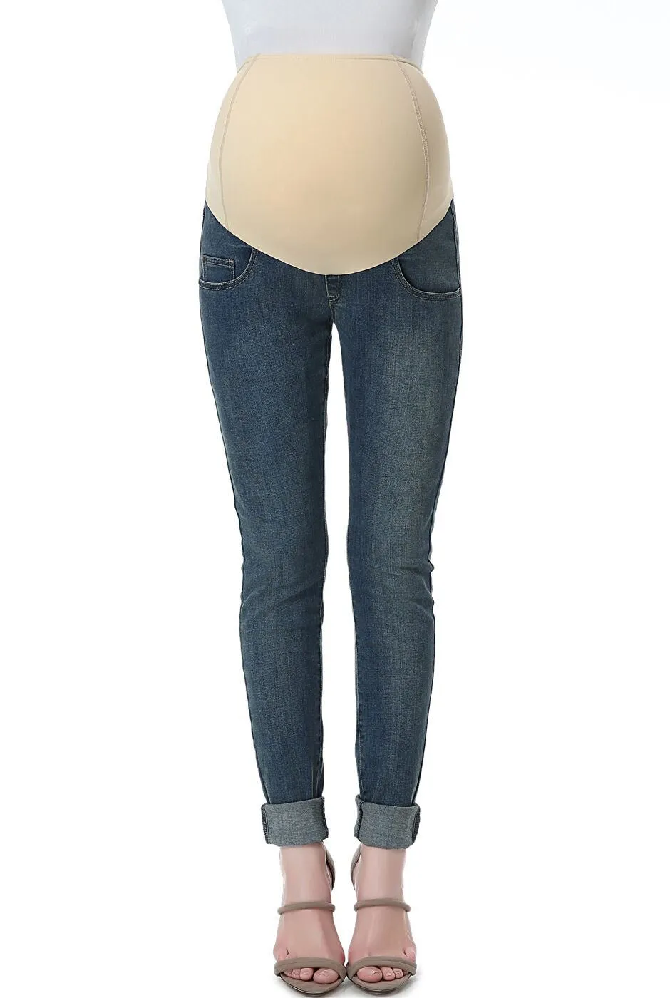 Kimi   Kai Maternity "Rae" Skinny Leg Denim Jeans