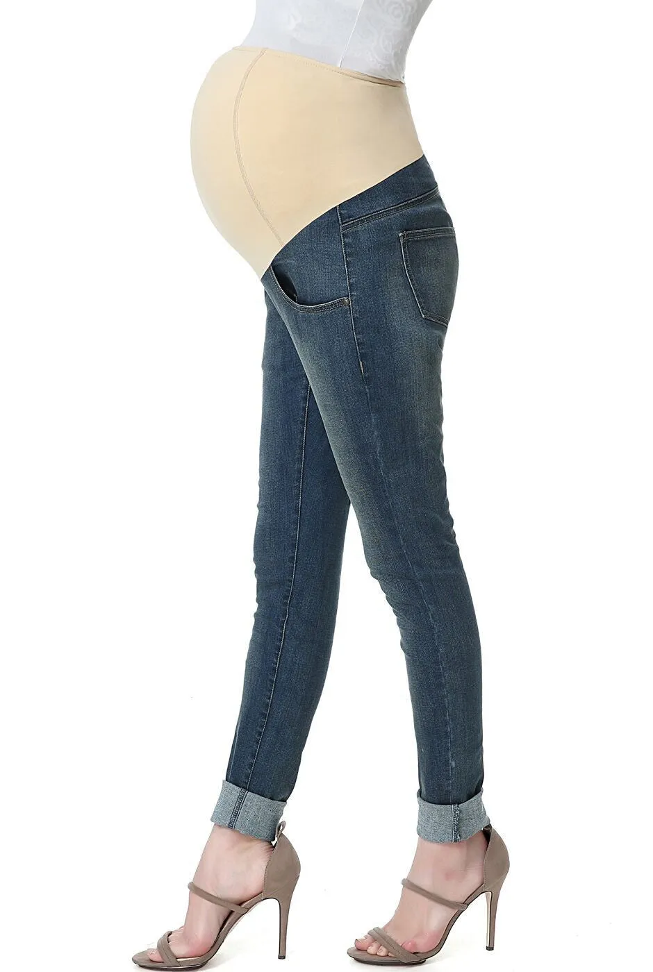 Kimi   Kai Maternity "Rae" Skinny Leg Denim Jeans