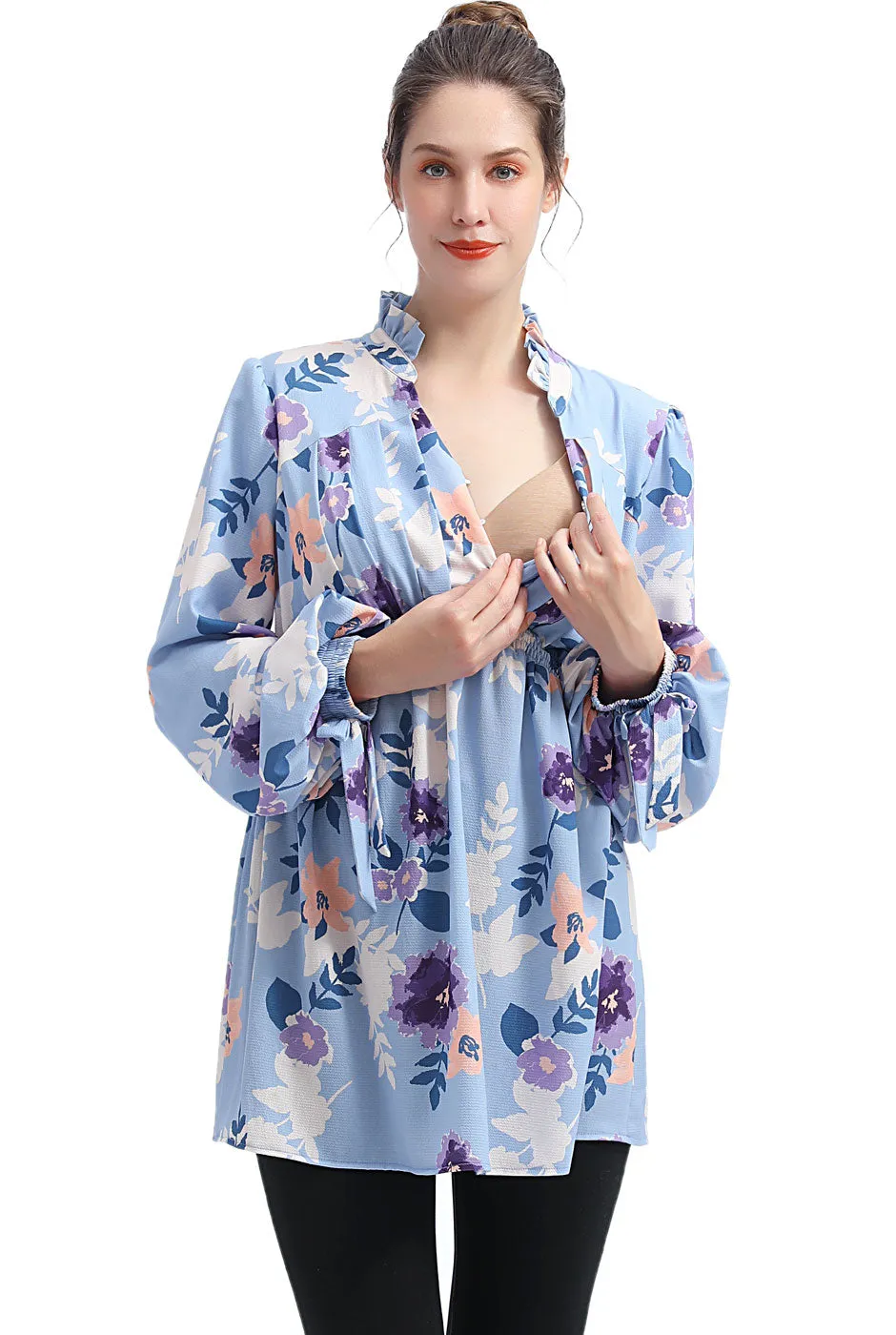 Kimi   Kai Maternity "Victoria" Nursing Blouse
