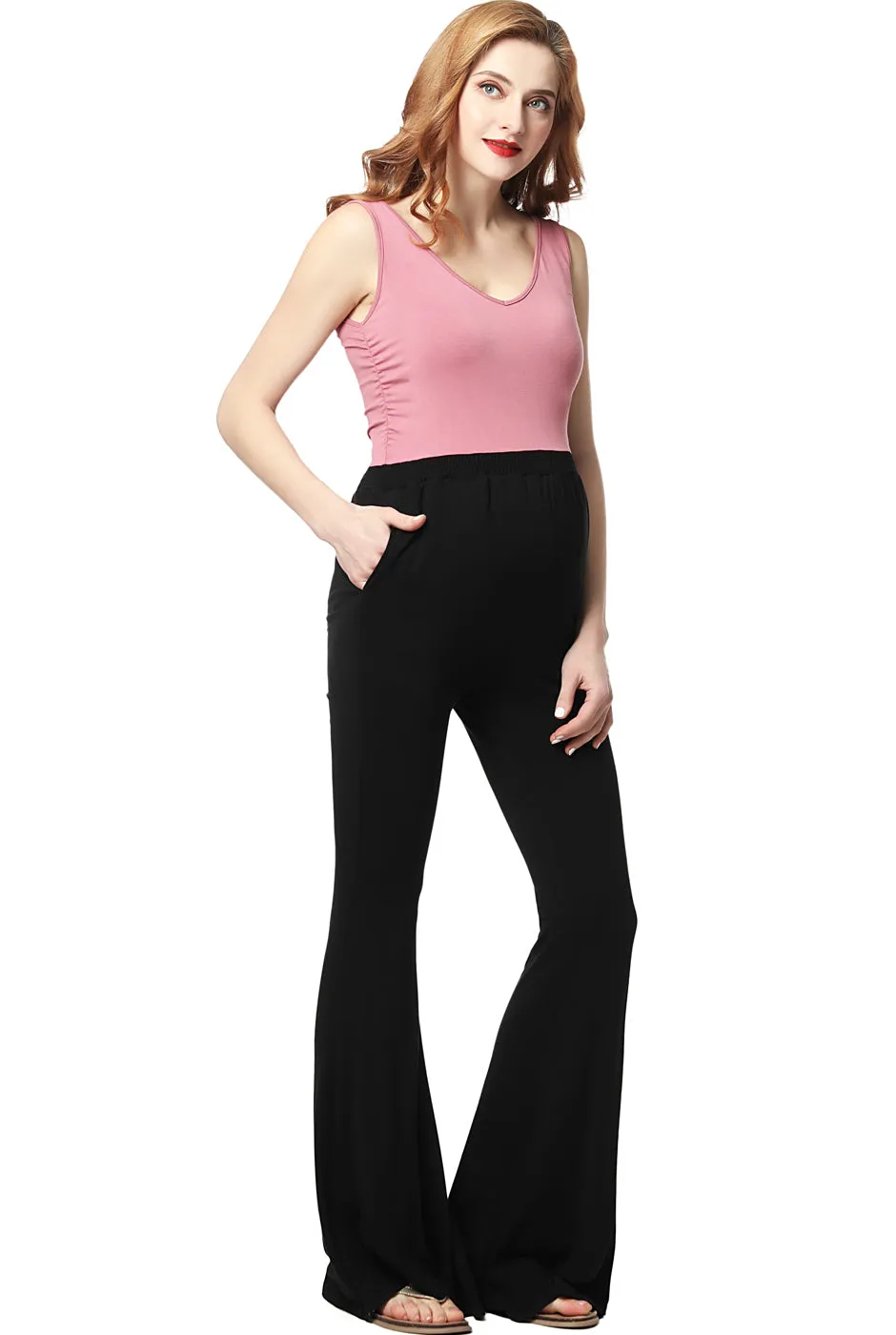 Kimi   Kai Maternity "Vivian" Colorblock Jumpsuit