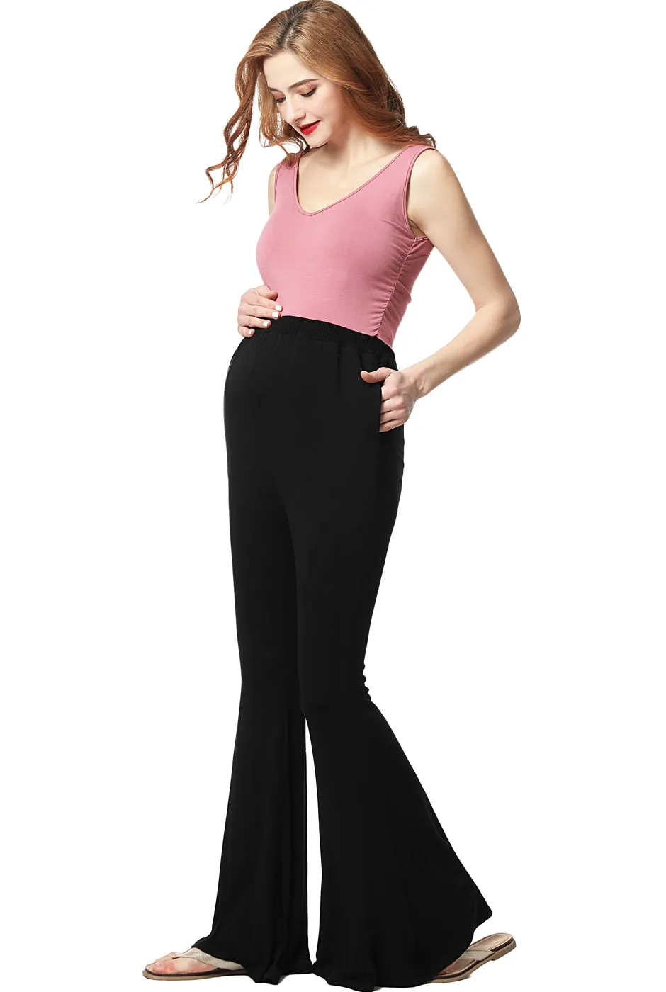Kimi   Kai Maternity "Vivian" Colorblock Jumpsuit
