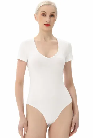 Kimi   Kai Women's Sweetheart Neck Basic Bodysuit