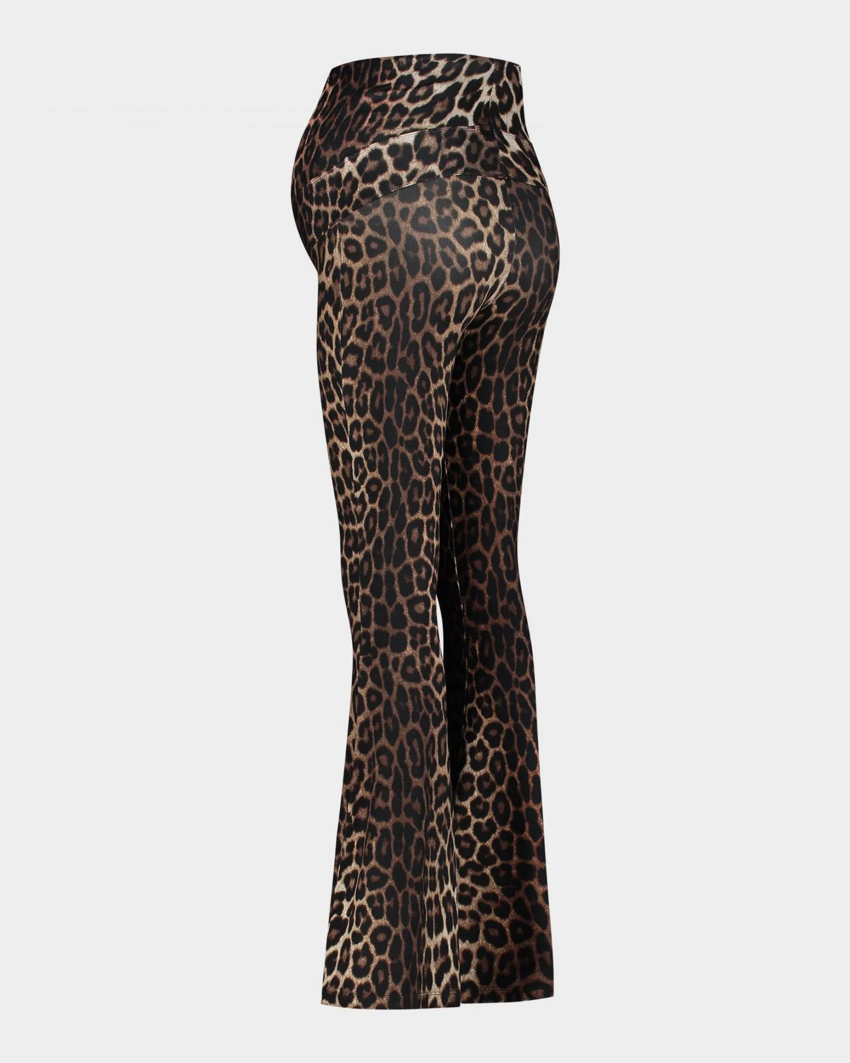 Leopard Maternity Flared Broek | Brown
