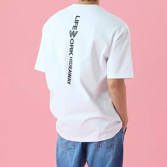 LifeWork Basic W Logo Tee White
