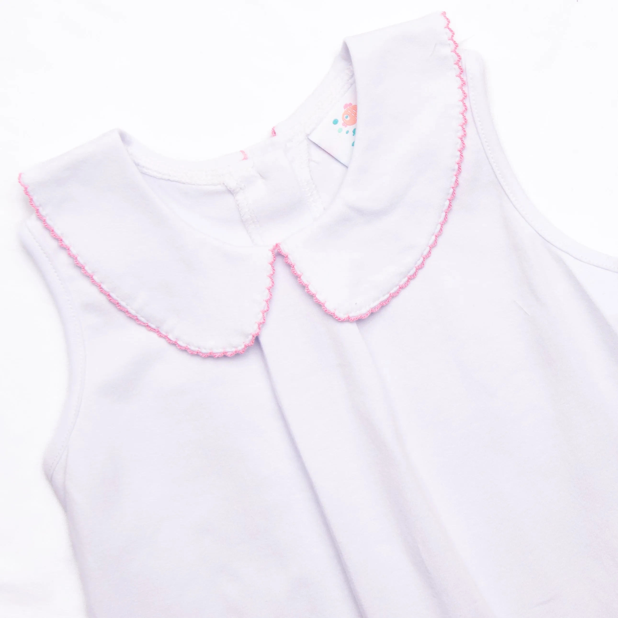 Little White Pleated Top