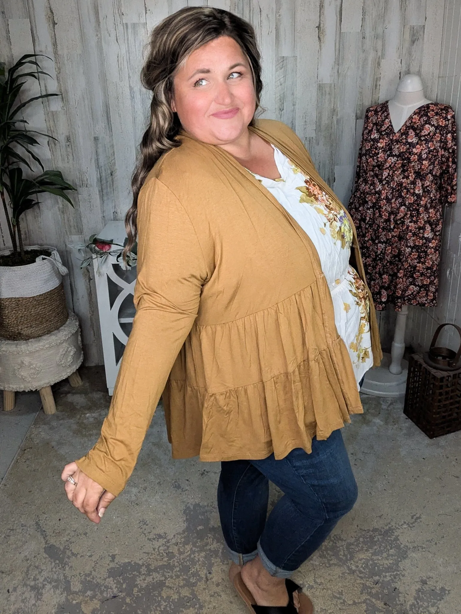 Lucia Tiered Tissue Weight Cardigan (6 colors)