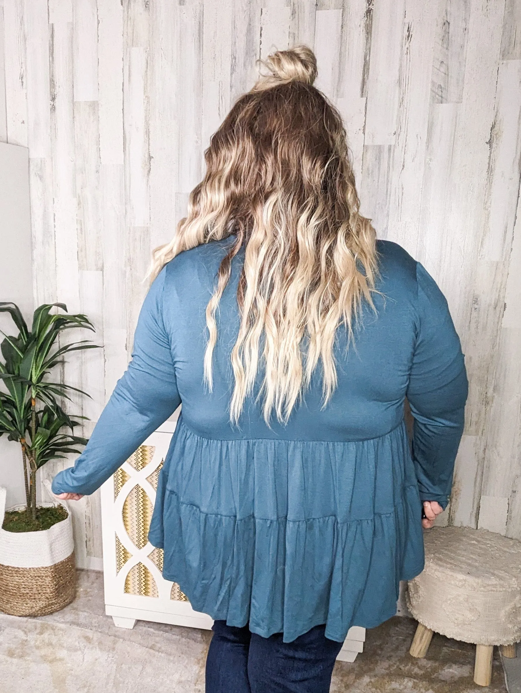 Lucia Tiered Tissue Weight Cardigan (6 colors)