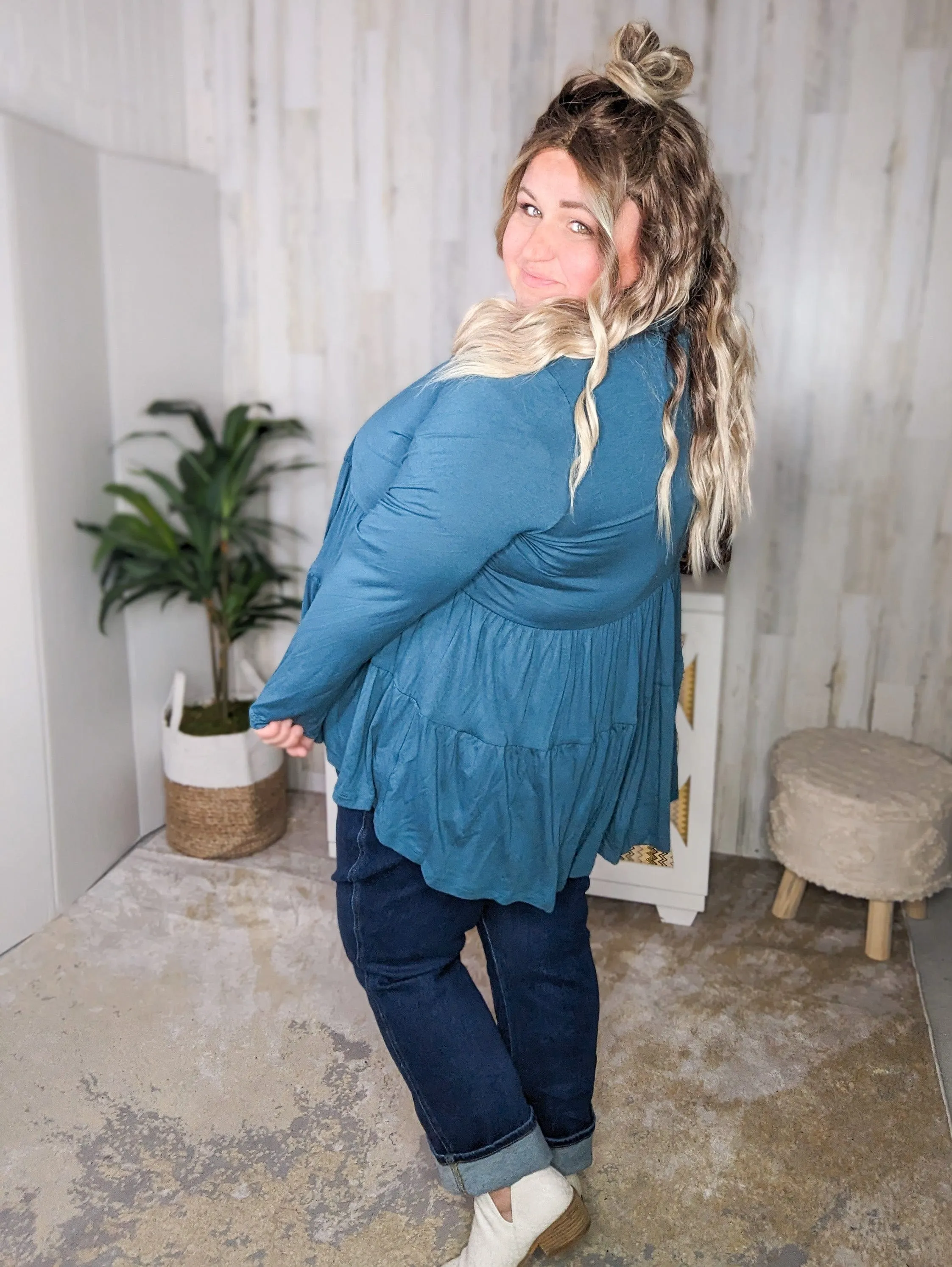 Lucia Tiered Tissue Weight Cardigan (6 colors)