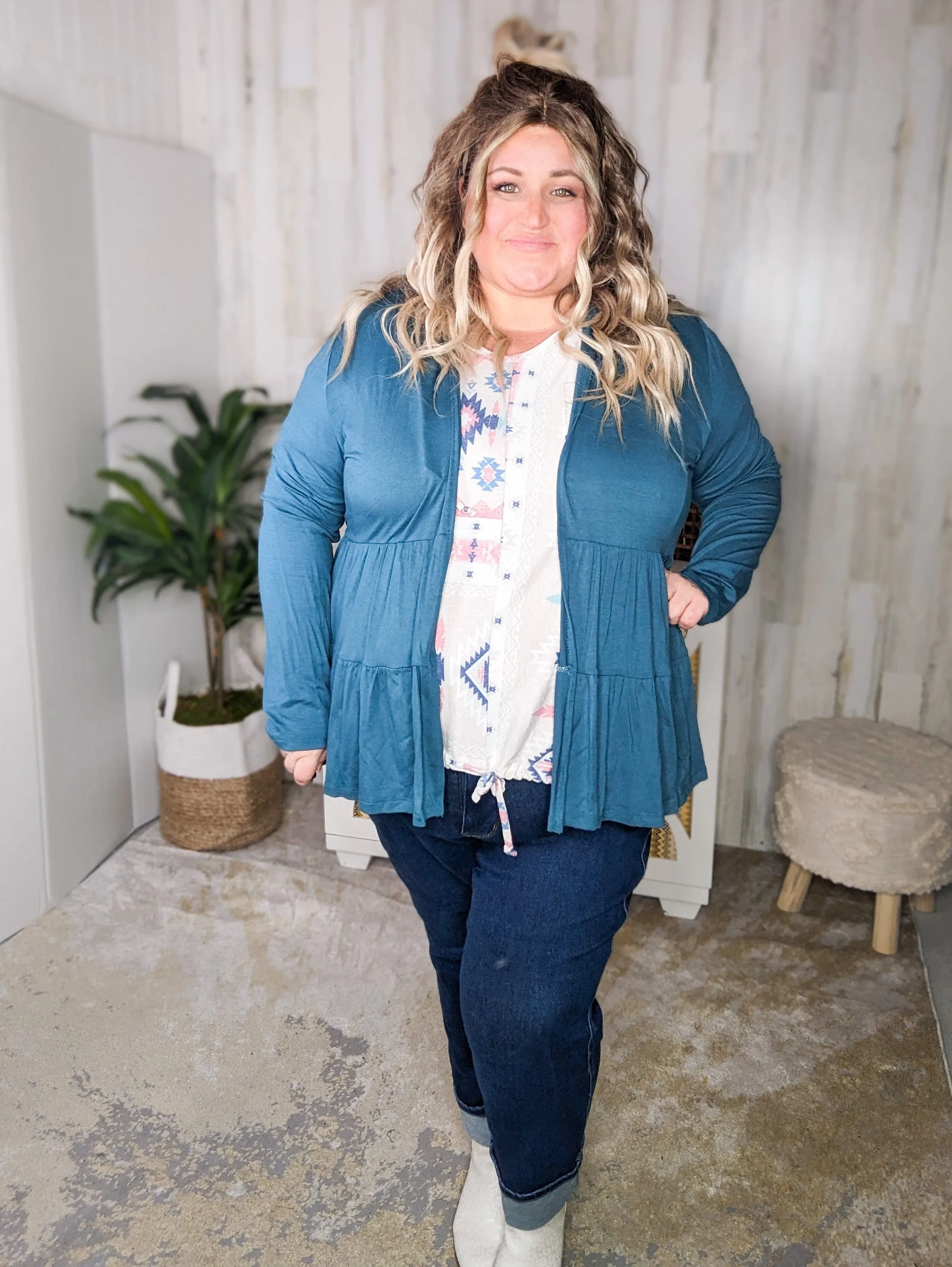 Lucia Tiered Tissue Weight Cardigan (6 colors)