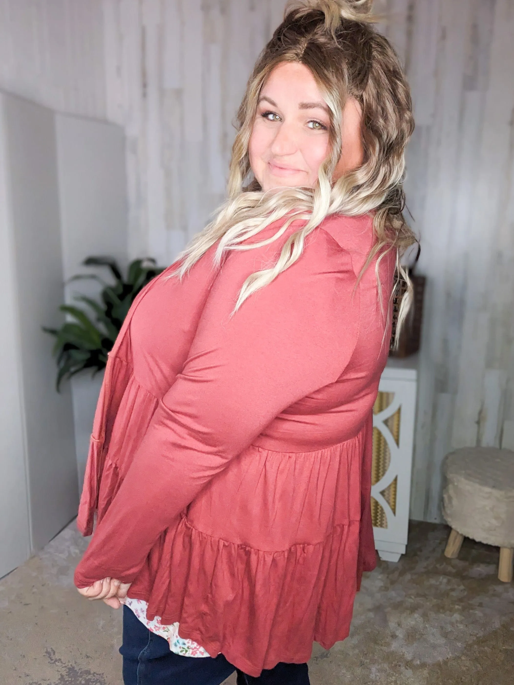 Lucia Tiered Tissue Weight Cardigan (6 colors)