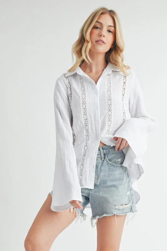 Mahlia Lace Shirt Blouse