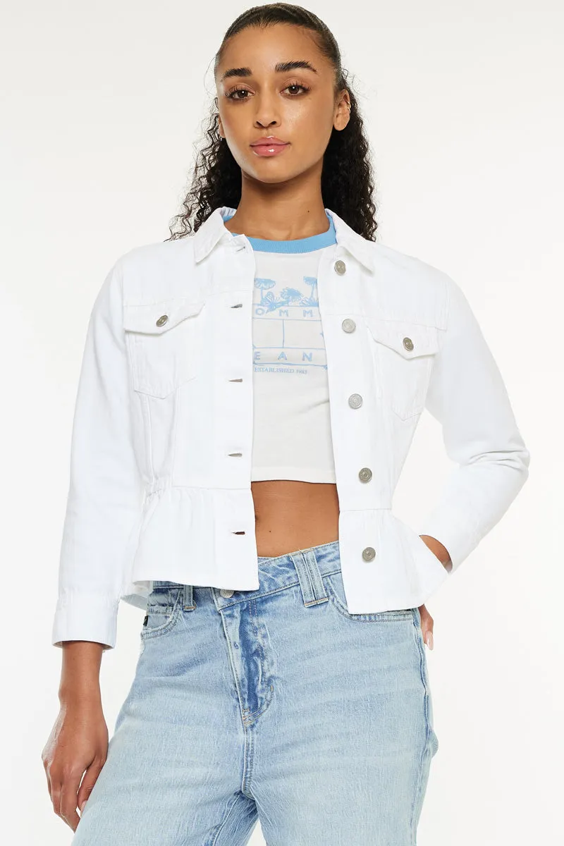 Marilou Peplum Denim Jacket