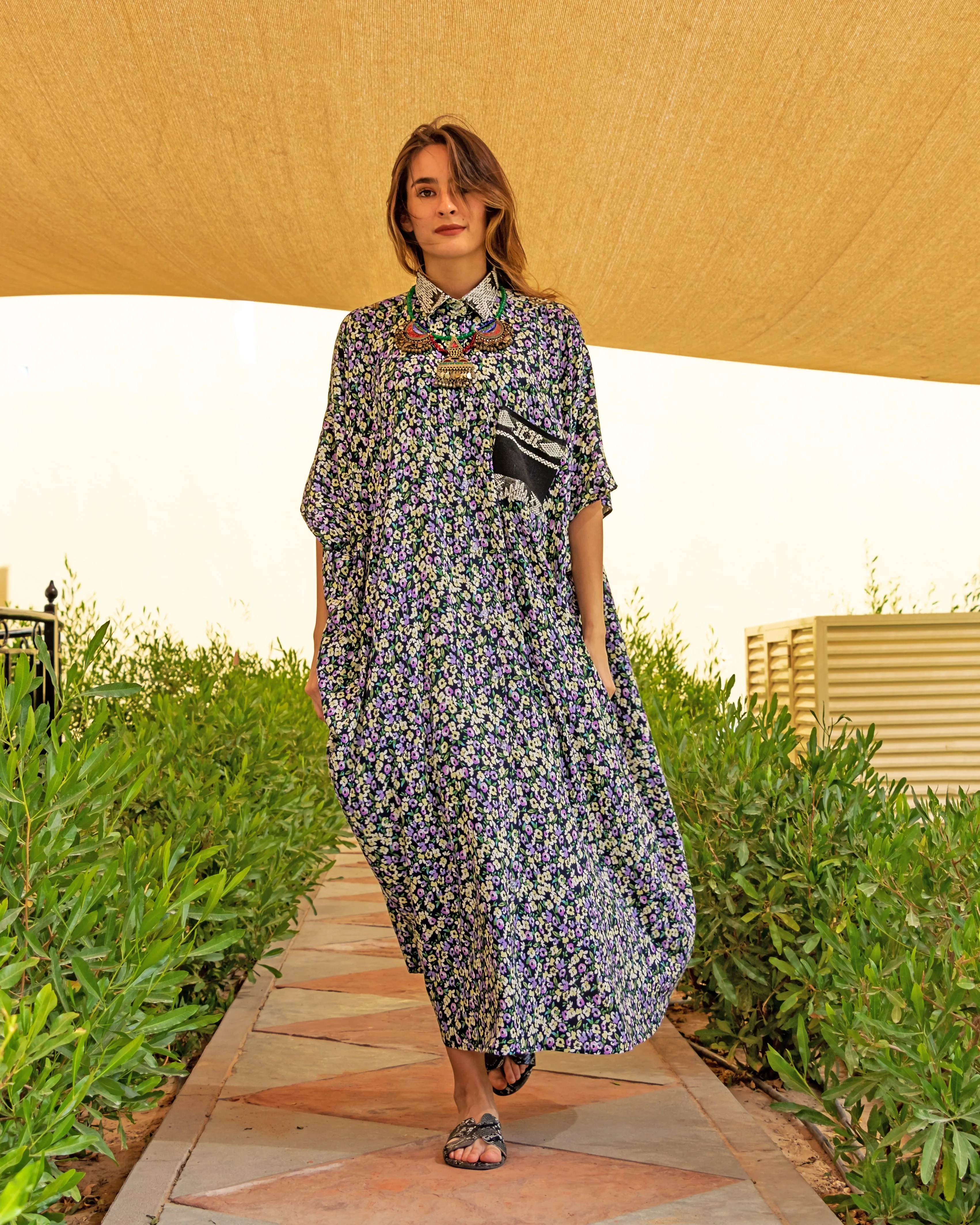 Mariquita | Cotton Caftan Dress