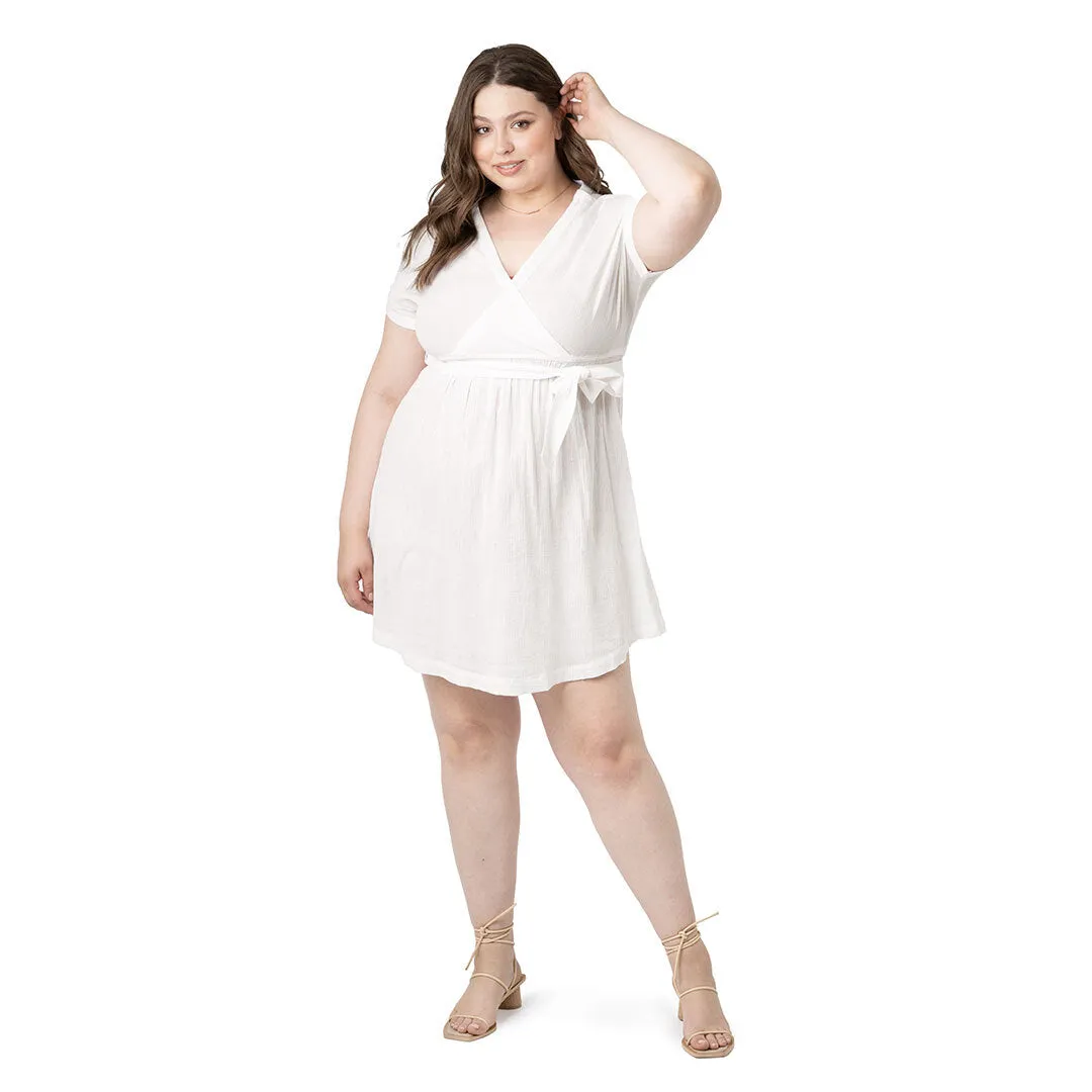 Maternity & Nursing Beach Dress | White