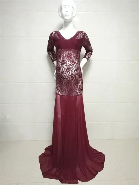 Maternity Dress For Photo Shooting Lace Dress