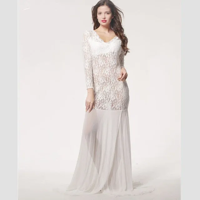 Maternity Dress For Photo Shooting Lace Dress
