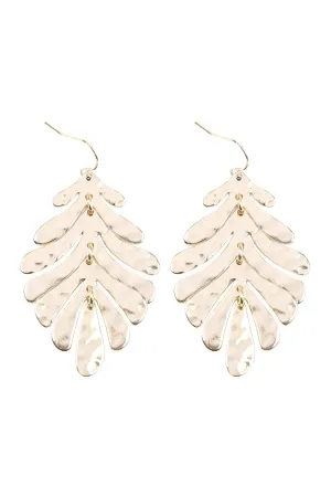 ME4297 - FISH HOOK CAST METAL EARRINGS