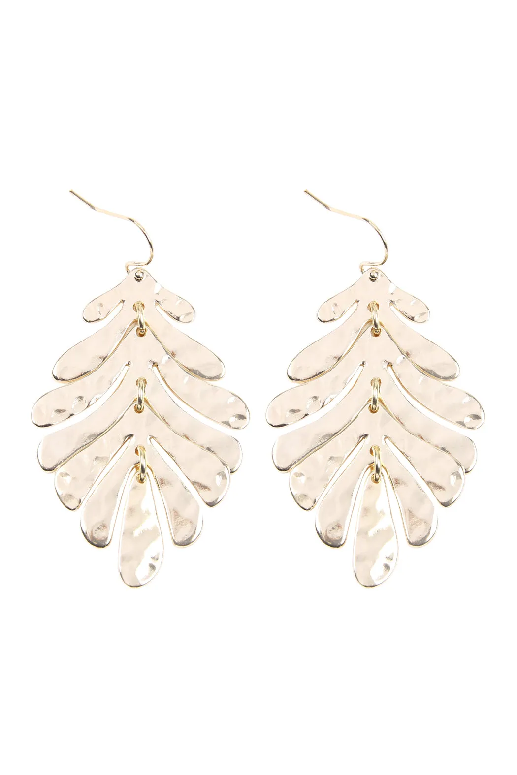 ME4297 - FISH HOOK CAST METAL EARRINGS