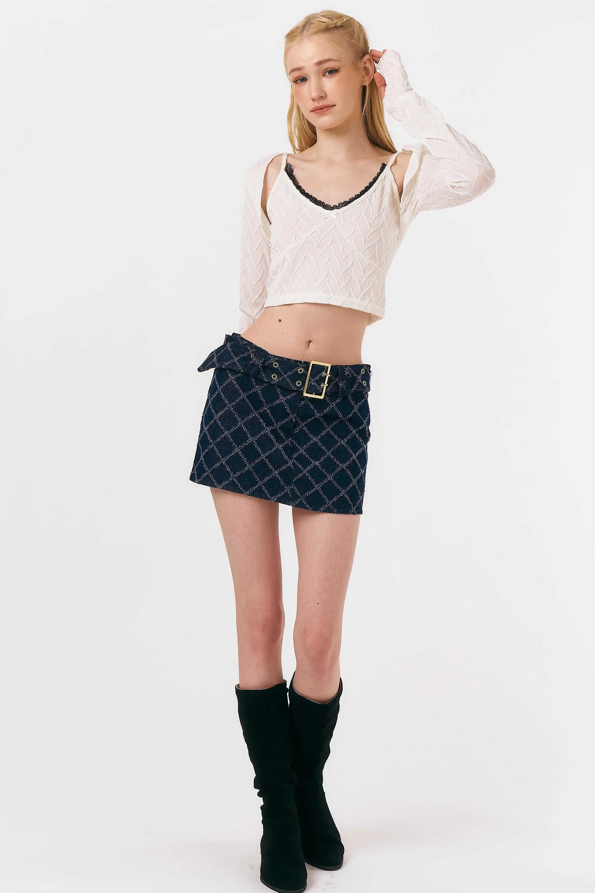 Melissa Micro Mini Denim Skirt