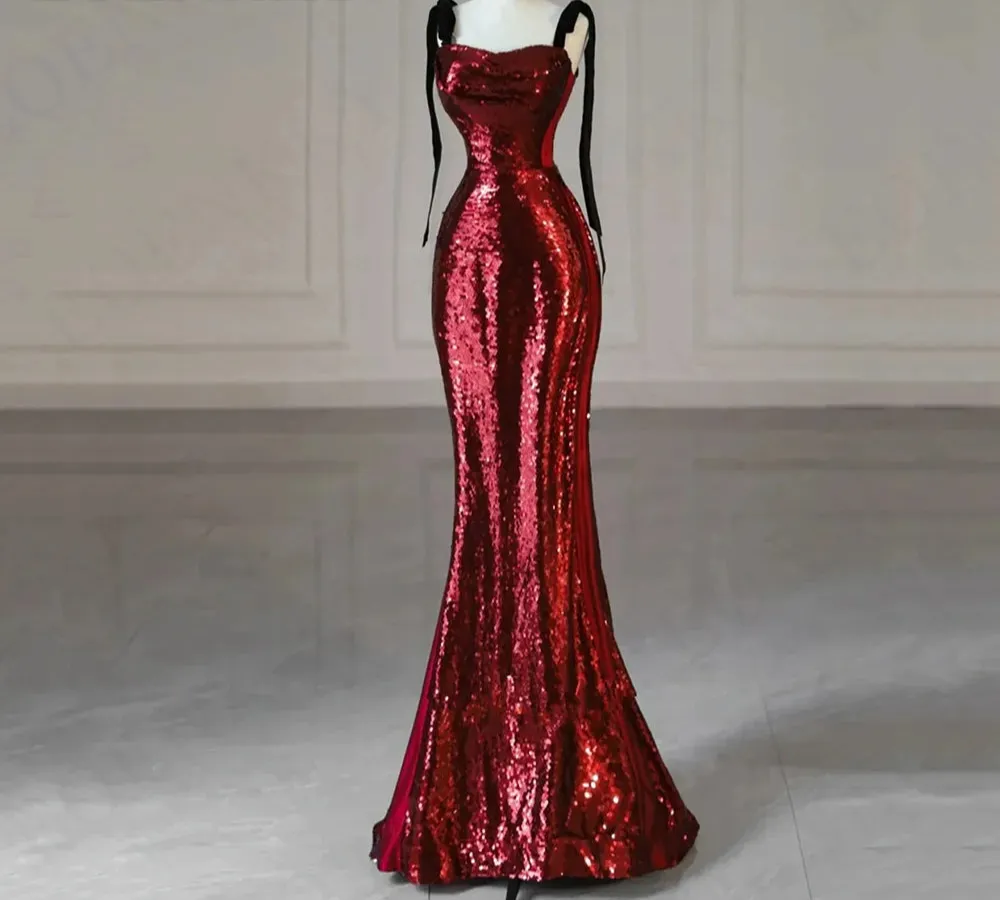 Mermaid Sequins Evening Dress