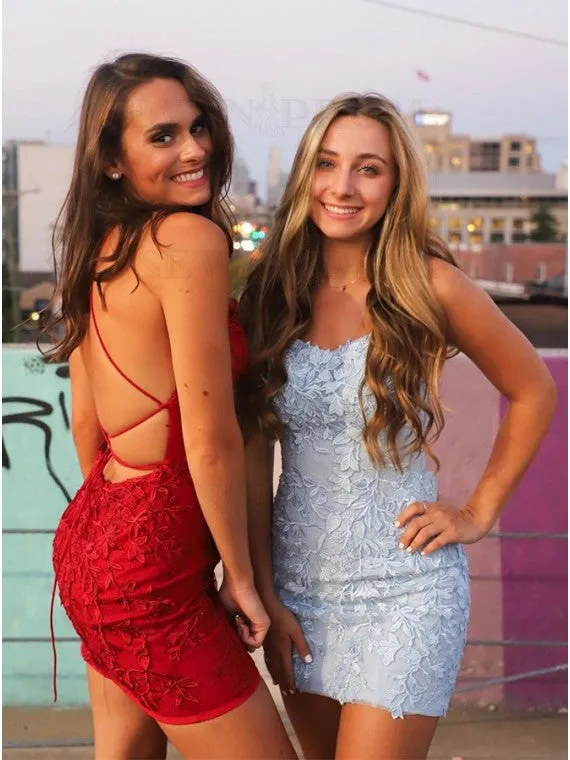 Mini Lace Prom Dresses Short Mermiad Hoco Dress Winter Formal Dress