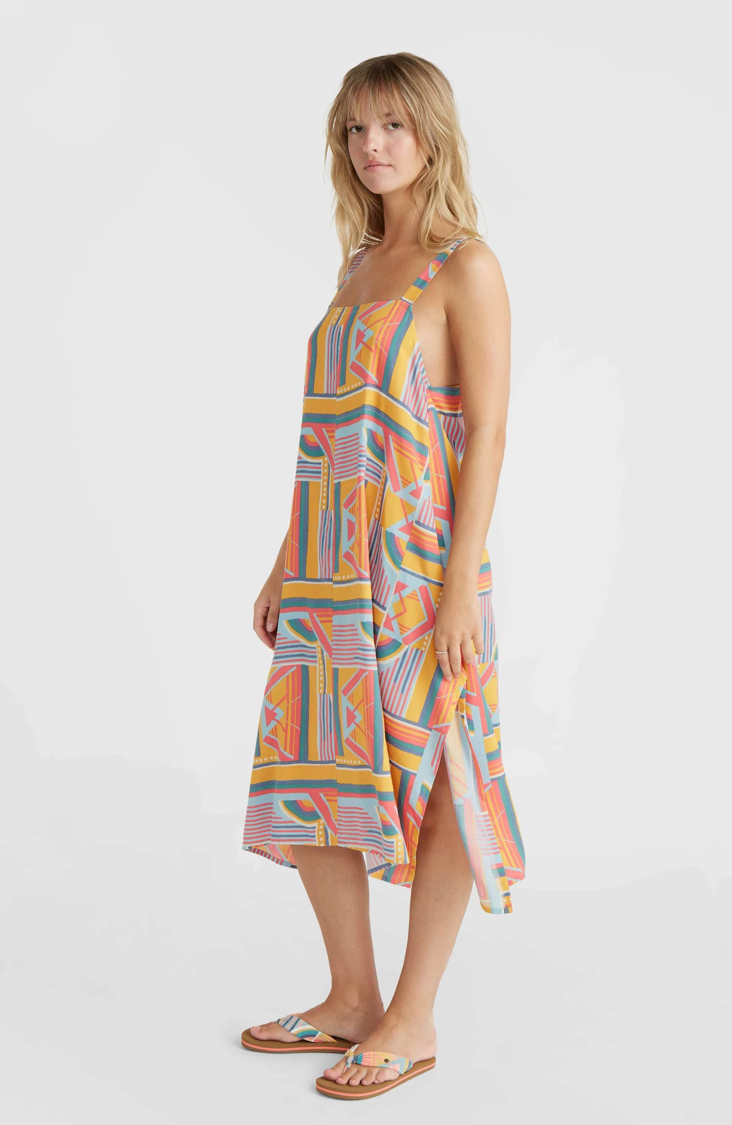 Miranda Women of the Wave Kleid | Yellow Art Geo