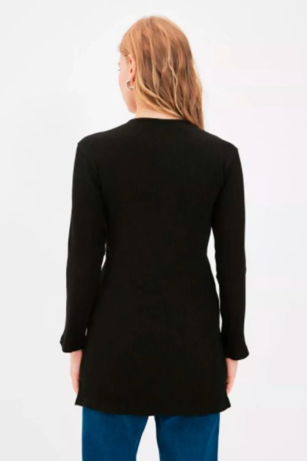 Not So Basic Long Black Full Sleeve Top