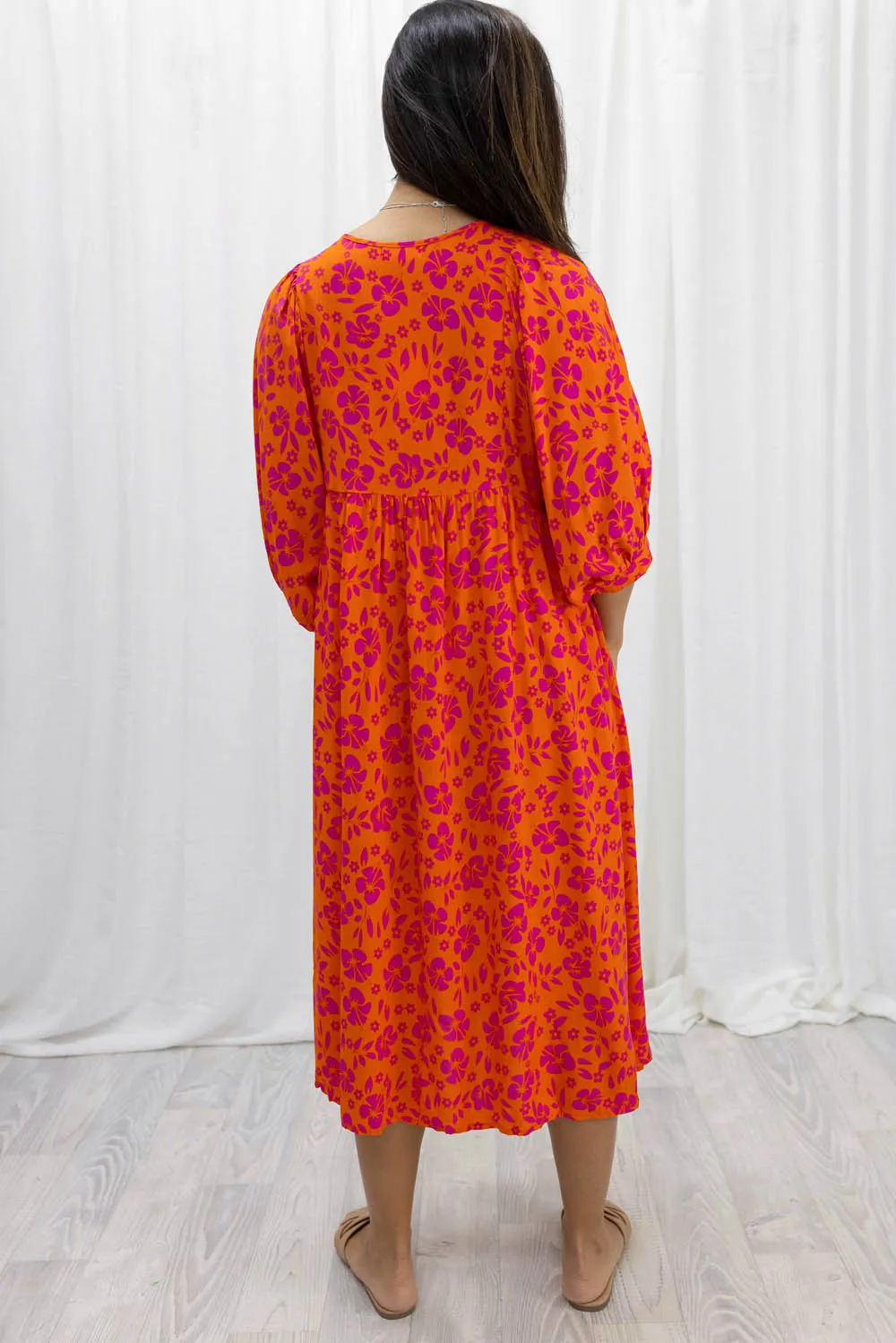 Ollie Midi Print Dress