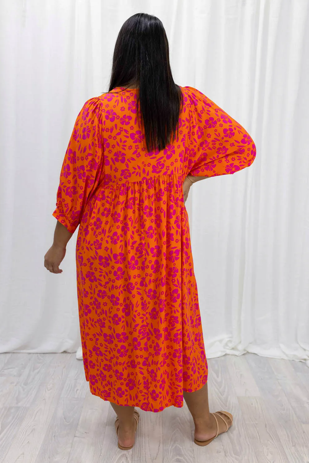 Ollie Midi Print Dress