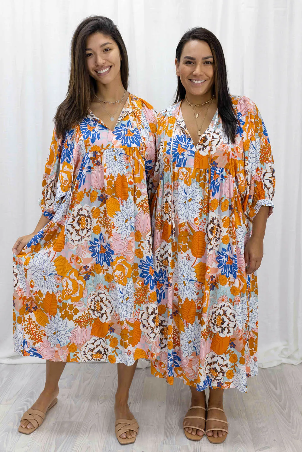 Ollie Midi Print Dress