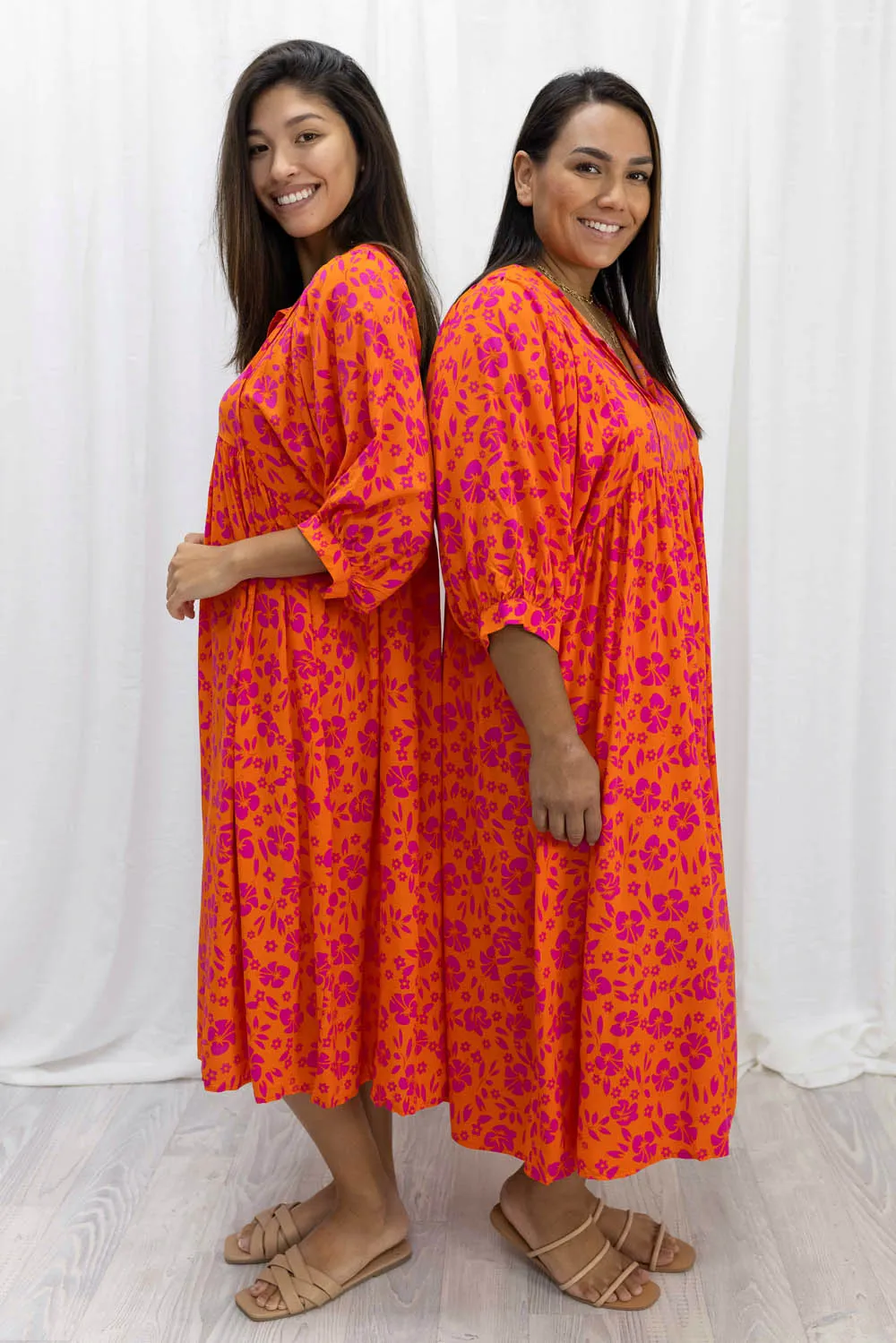 Ollie Midi Print Dress
