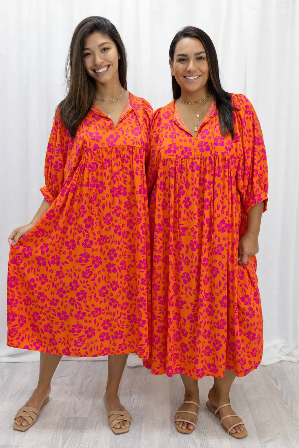 Ollie Midi Print Dress