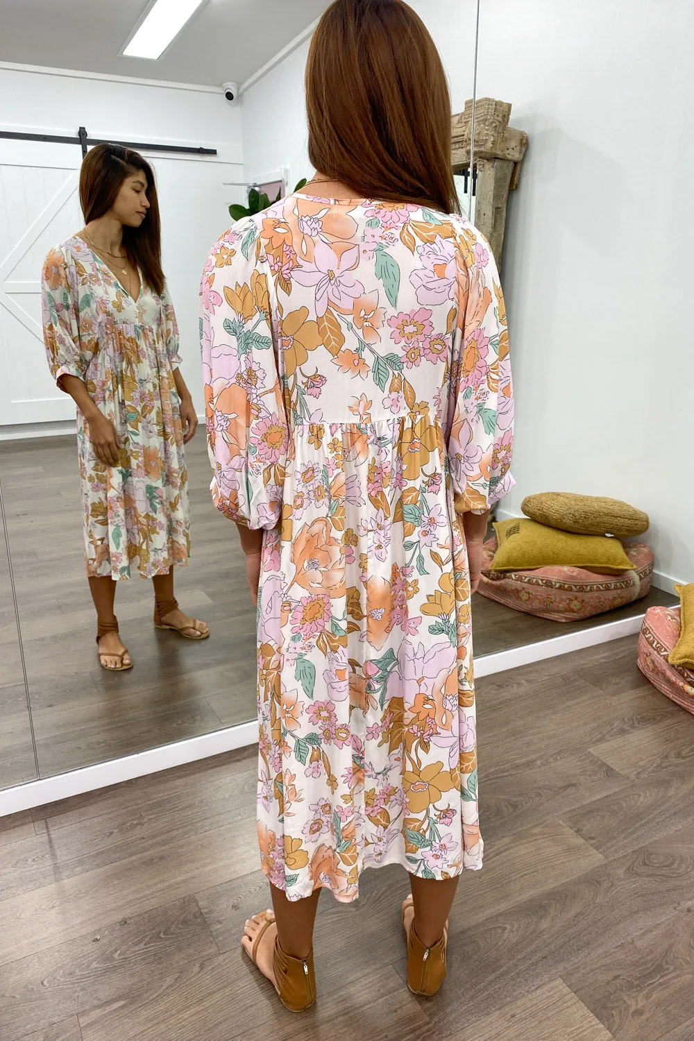 Ollie Midi Print Dress