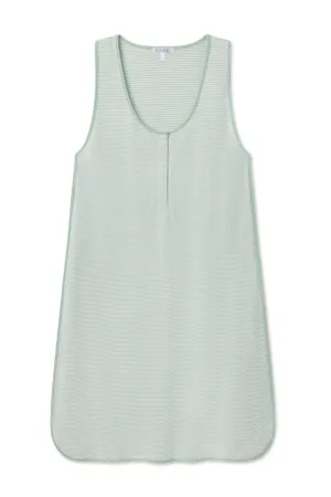 Pima Maternity Tank Gown in Parisian Green