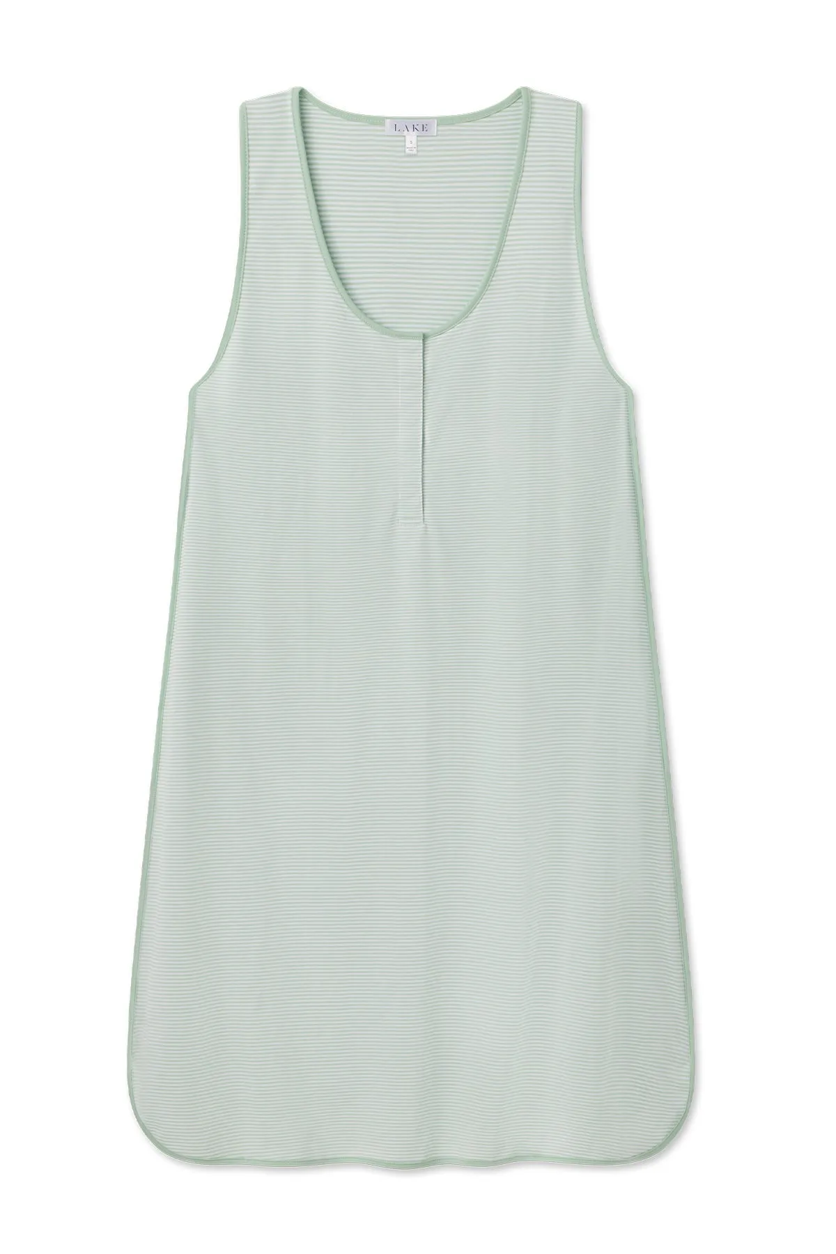 Pima Maternity Tank Gown in Parisian Green