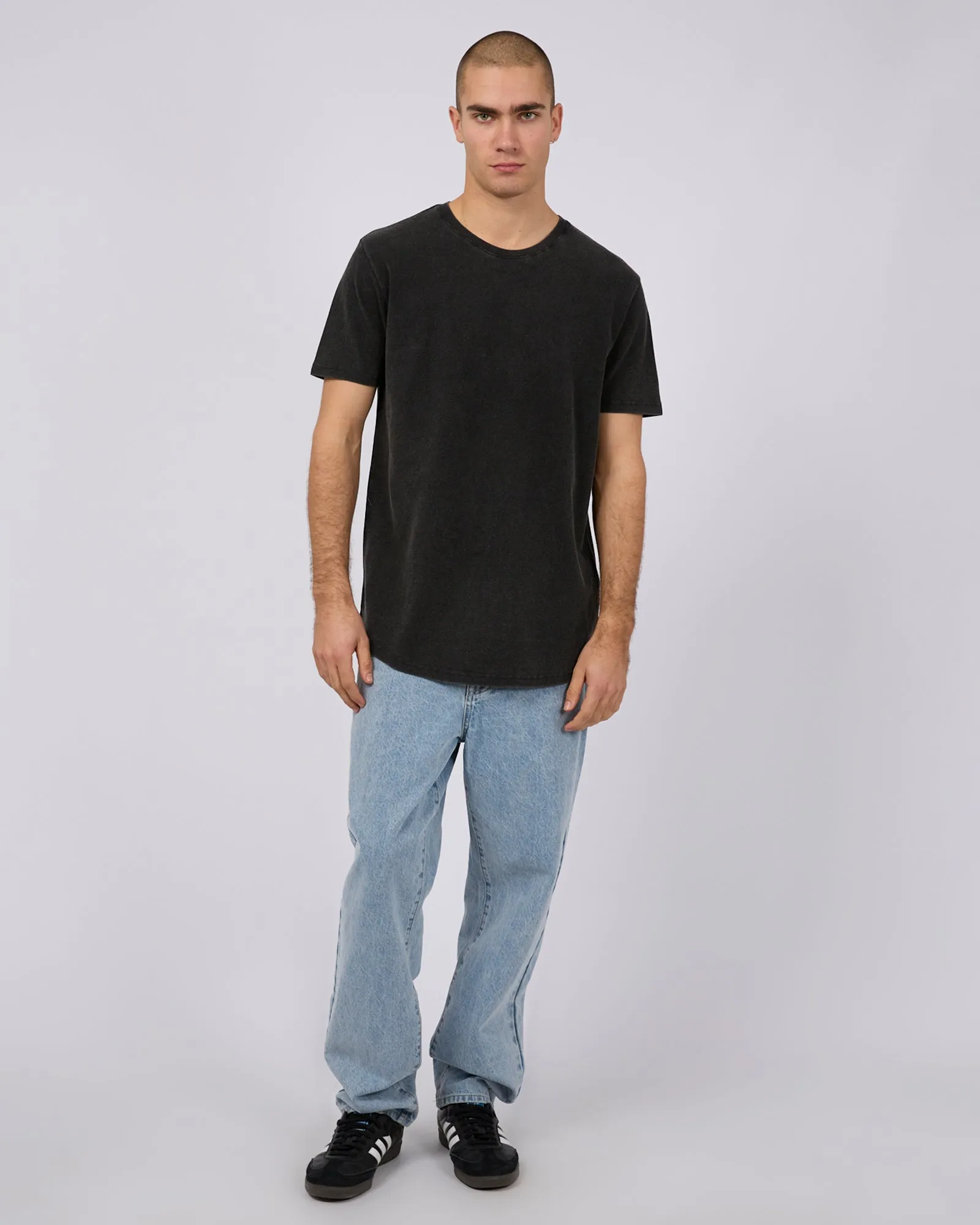 Pique Tee Washed Black